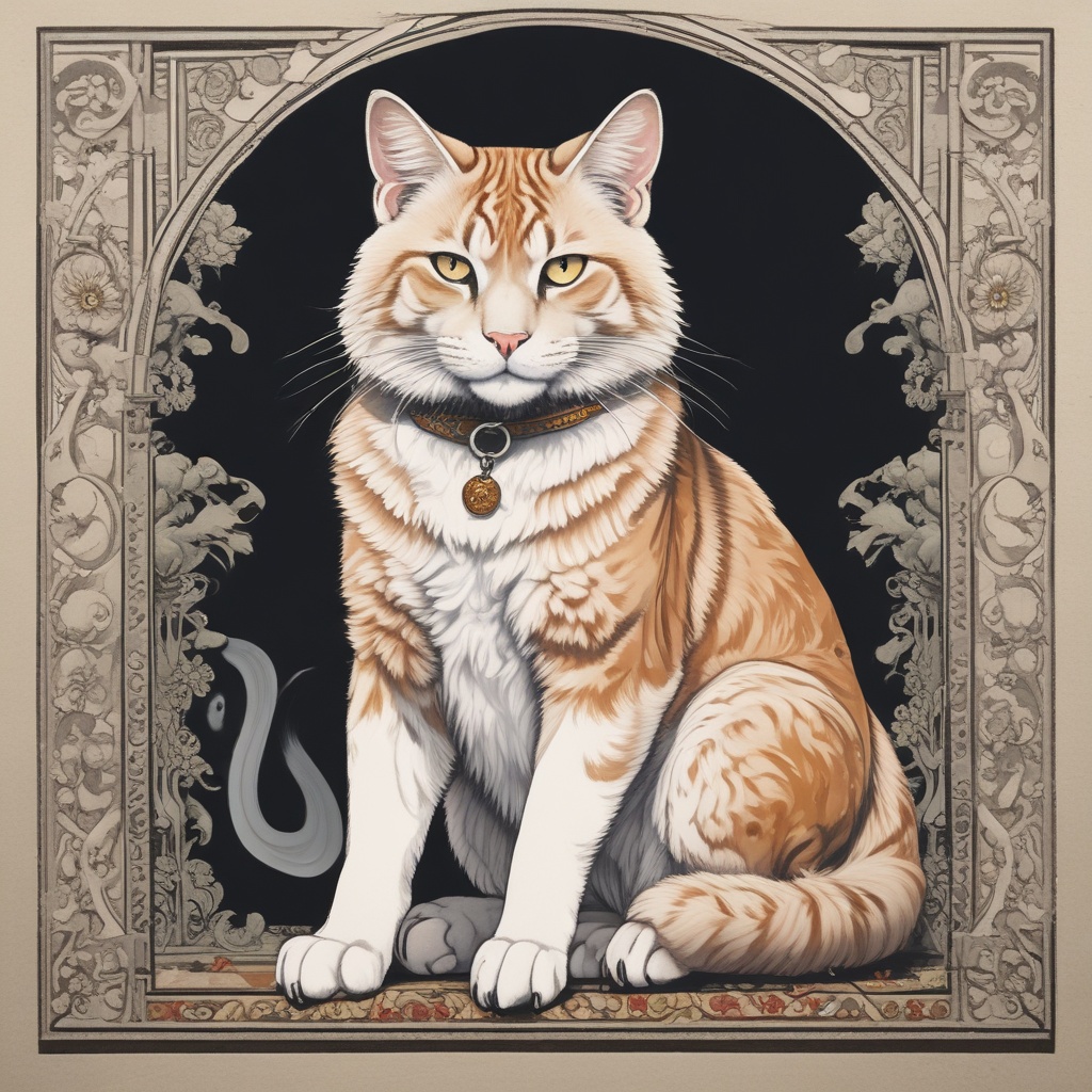 シンプルな猫の首輪